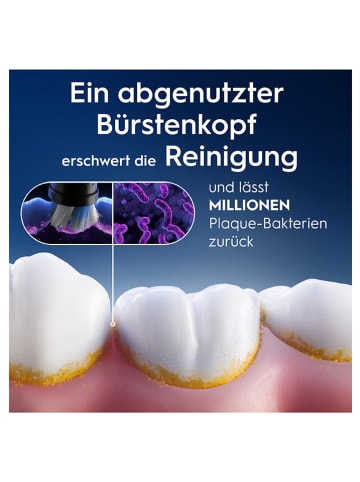 Oral-B Wymienne końcówki (8 szt.) "iO Radiant White" w kolorze czarnym