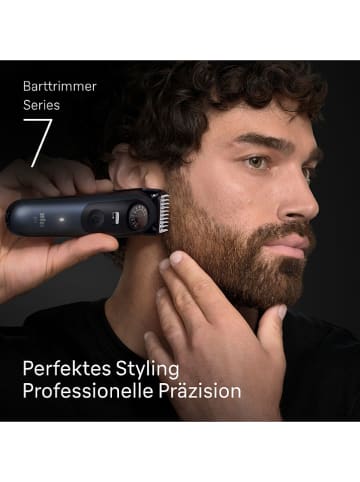 Braun Barttrimmer ''Series 7'' in Dunkelblau