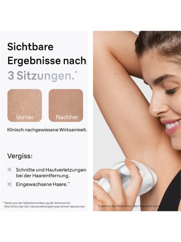 Braun IPL-Haarentfernungsgerät "Silk-expert Pro IPL PL3122" in Weiß/ Silber