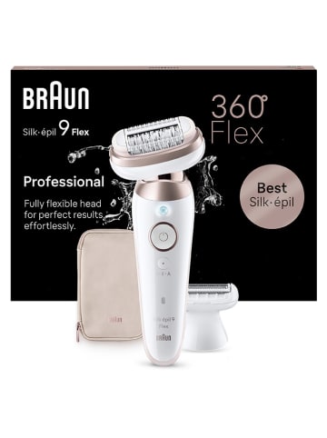 Braun Depilator "Silk-épil 9-030 3D" w kolorze biało-jasnoróżowym