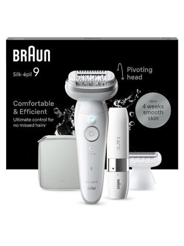 Braun Epileerapparaat "Silk-épil 9-341" wit/zilverkleurig