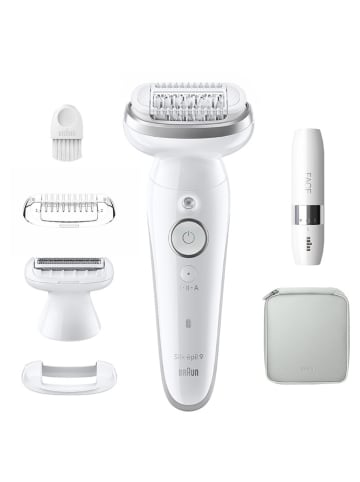 Braun Depilator "Silk-épil 9-341" w kolorze srebrno-białym