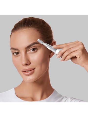 Braun Precyzyjny mini trymer "Silk-épil Styler FG1106" w kolorze srebrno-białym