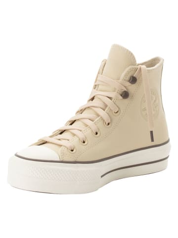 Converse Leder-Sneakers "Ctas Lift Platform Wearherized" in Beige