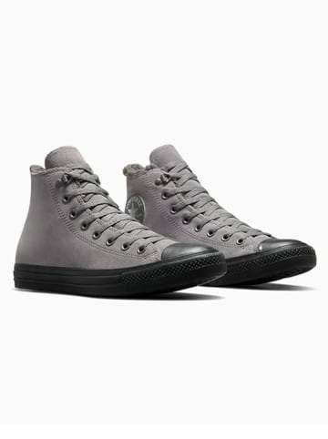 Converse Skórzane sneakersy "Chuck Taylor" w kolorze szarym