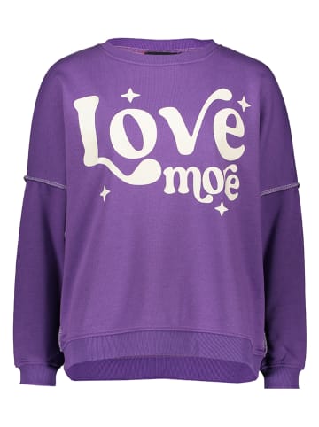 miss goodlife Sweatshirt "Love more" in Lila
