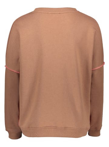 miss goodlife Sweatshirt "Ciao Amore" in Hellbraun
