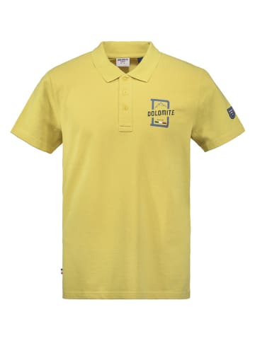 DOLOMITE Koszulka polo "Dobbiaco" w kolorze żółtym