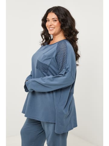 Curvy Lady Longsleeve in Blau
