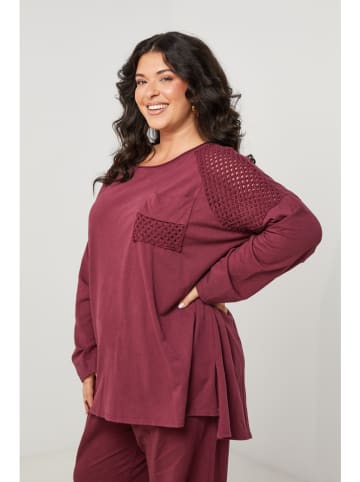 Curvy Lady Longsleeve bordeaux