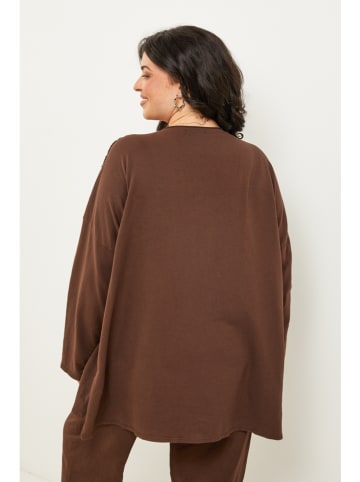 Curvy Lady Longsleeve bruin