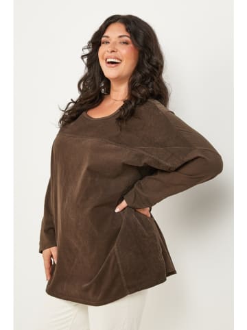 Curvy Lady Longsleeve bruin