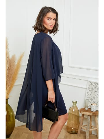 Curvy Lady Jurk donkerblauw