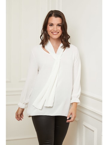 Curvy Lady Bluse in Weiß