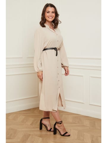 Curvy Lady Kleid in Beige