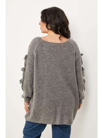 Curvy Lady Pullover in Grau