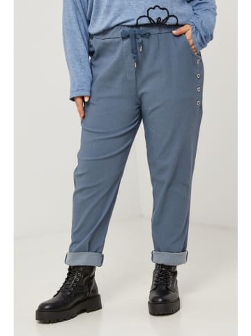 Curvy Lady Broek blauw