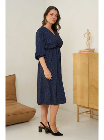 Curvy Lady Jurk donkerblauw