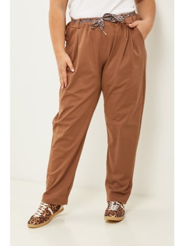 Curvy Lady Broek lichtbruin