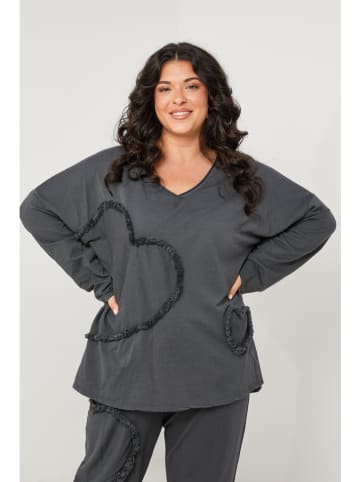 Curvy Lady Longsleeve in Anthrazit