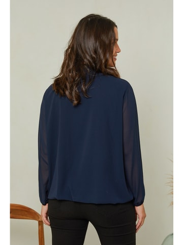 Curvy Lady Blouse donkerblauw