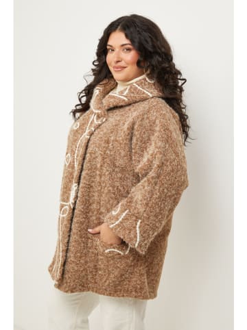 Curvy Lady Tussenmantel lichtbruin