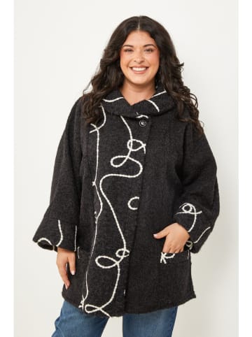 Curvy Lady Tussenmantel zwart