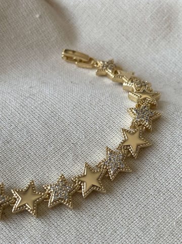 Luseera Pozłacana bransoletka z cyrkoniami