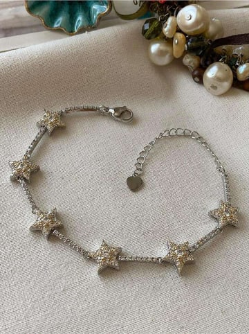 Luseera Witvergulde armband met sierelementen