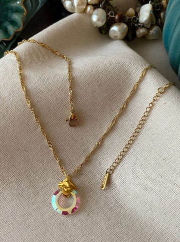 Luseera Pozłacany naszyjnik z zawieszką - dł. 45 cm