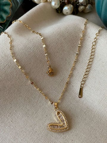 Luseera Vergold. Halskette mit Anhänger - (L)45 cm