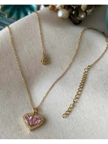 Luseera Vergold. Halskette mit Anhänger - (L)45 cm