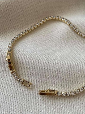 Luseera Pozłacana bransoletka z cyrkoniami