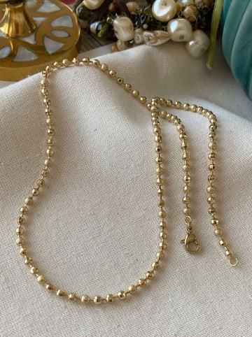 Luseera Pozłacany naszyjnik - dł. 45 cm