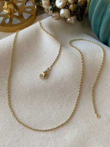 Luseera Pozłacany naszyjnik - dł. 45 cm