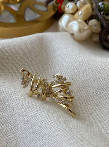 Luseera Pozłacane kolczyki z cyrkoniami