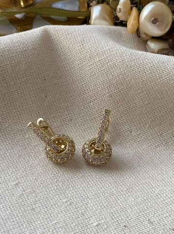 Luseera Pozłacane kolczyki z cyrkoniami