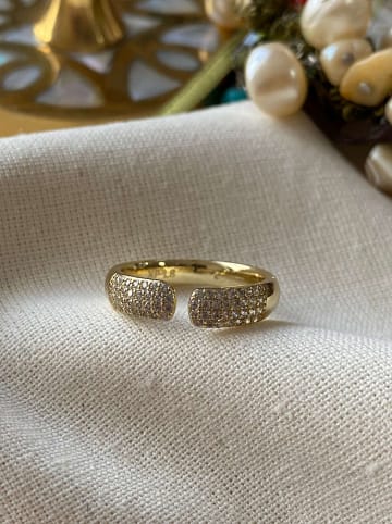 Luseera Vergulde ring met edelstenen