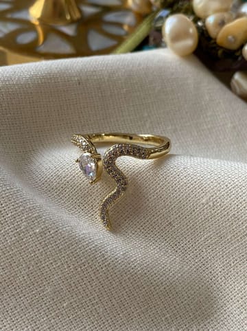 Luseera Vergulde ring met edelstenen