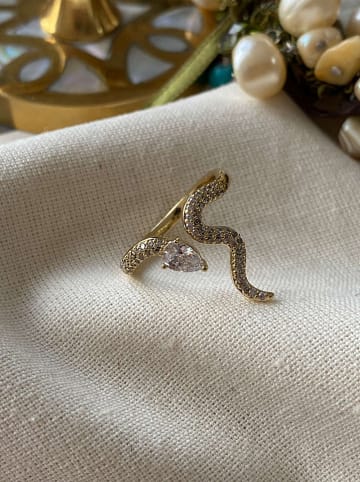 Luseera Vergulde ring met edelstenen