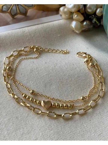 Luseera Vergulde armband met sierelement