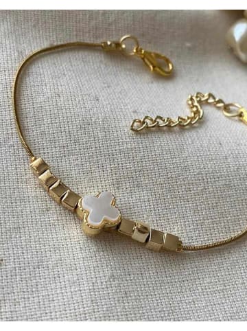 Luseera Pozłacana bransoletka z elementem ozdobnym