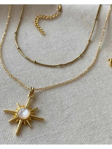 Luseera Vergold. Halskette mit Anhänger - (L)55 cm