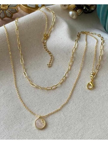 Luseera Vergold. Halskette mit Anhänger - (L)55 cm