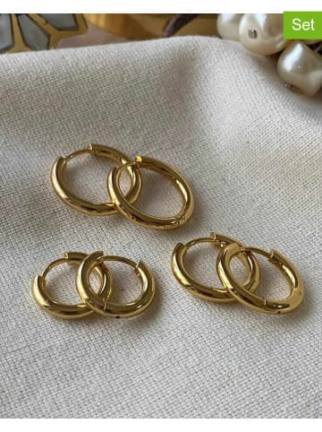 Luseera Kolczyki-kreole (3 pary)