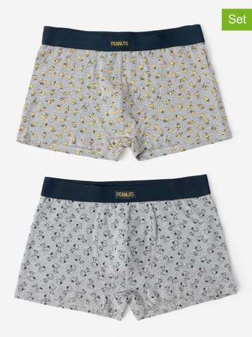 admas 2-delige set: boxershorts lichtgrijs/donkerblauw