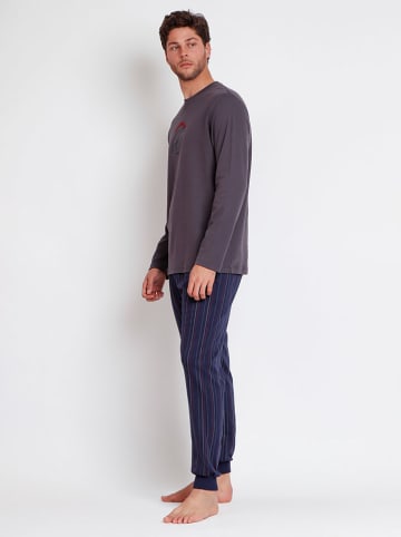 admas Pyjama in Grau