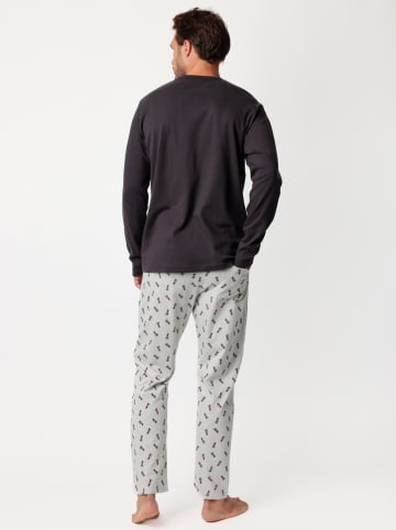 Disney Pyjama "Disney" in Schwarz/ Hellgrau