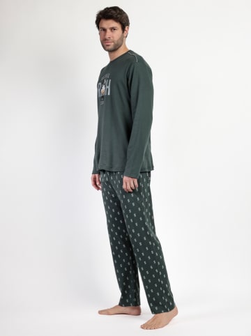 Disney Pyjama "Disney" in Dunkelgrün