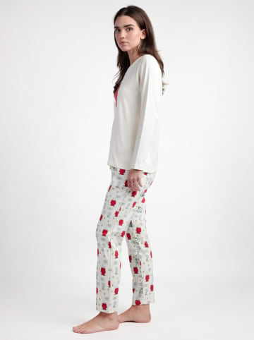 Peanuts Pyjama "Peanuts" in Creme/ Rot